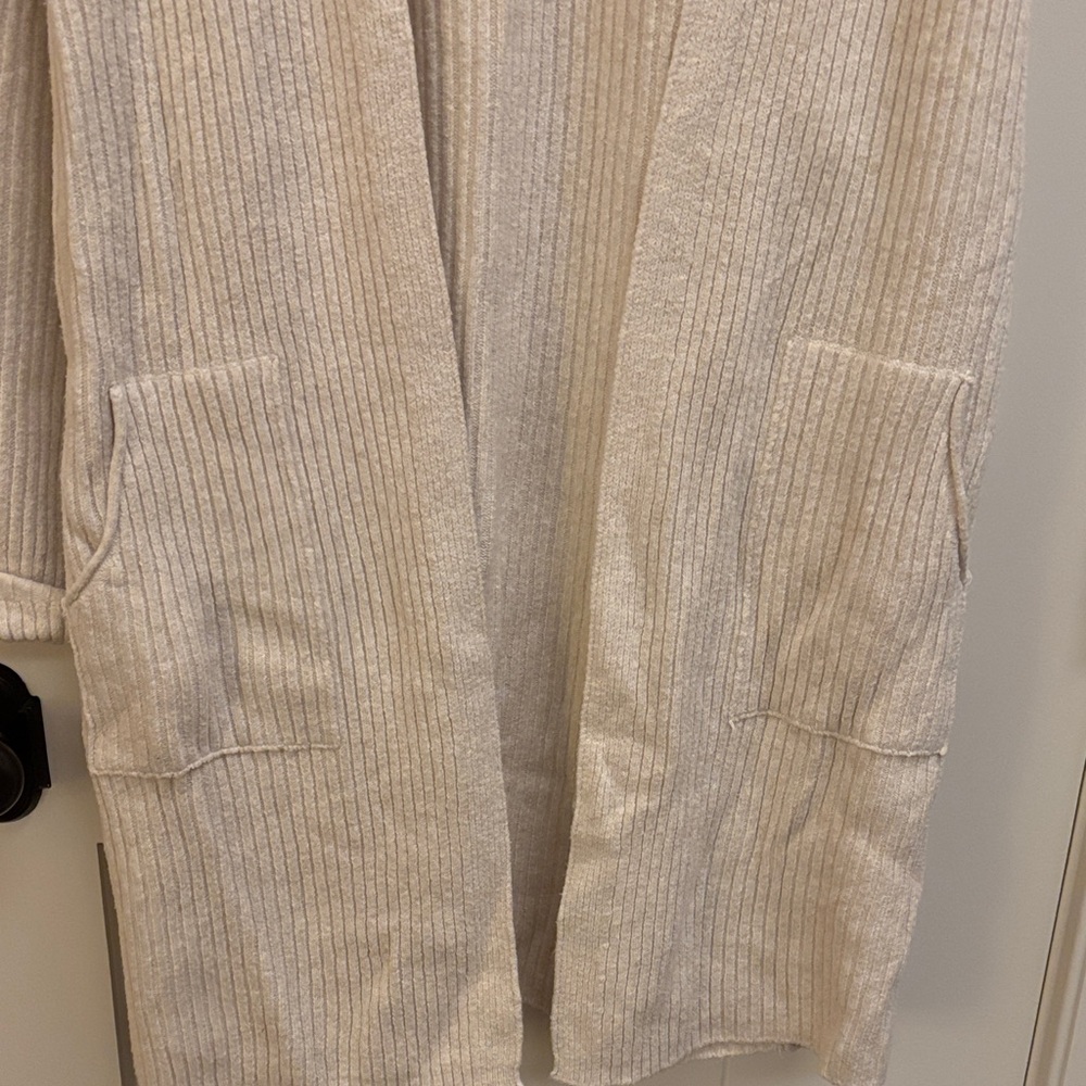 Universal Thread Cream Ribbed Cardigan - Picture 4 of 4